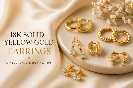 18K Solid Yellow Gold Earrings: Styles, Care & Buying Tips