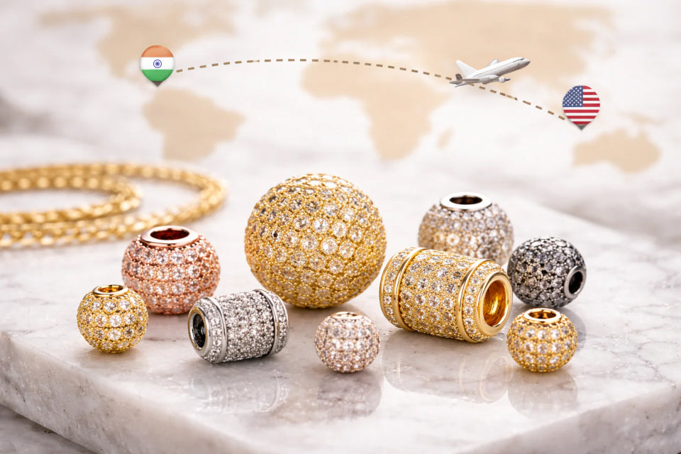 Import Pavé Beads from India to USA (Wholesale Guide)
