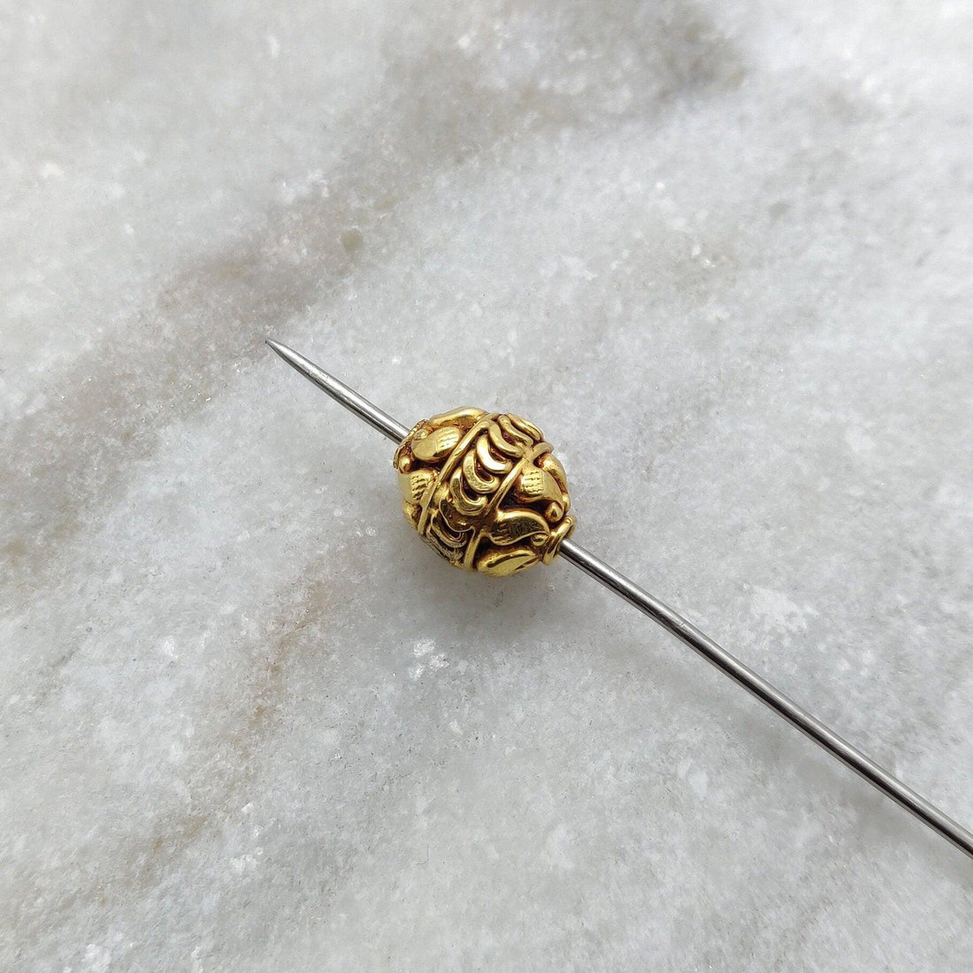 18K solid gold beads