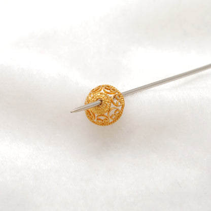 18K gold spacer bead cap supply wholesale Jaipur scale