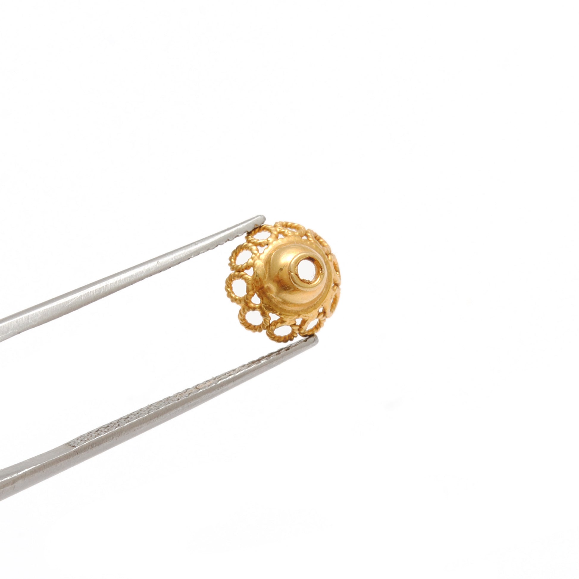 18K gold spacer cap 9mm scale reference wholesale