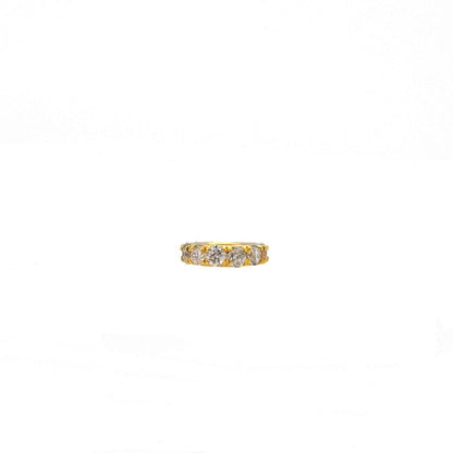 5mm Diamond 14K Gold Wheel Spacer – Overhead View
