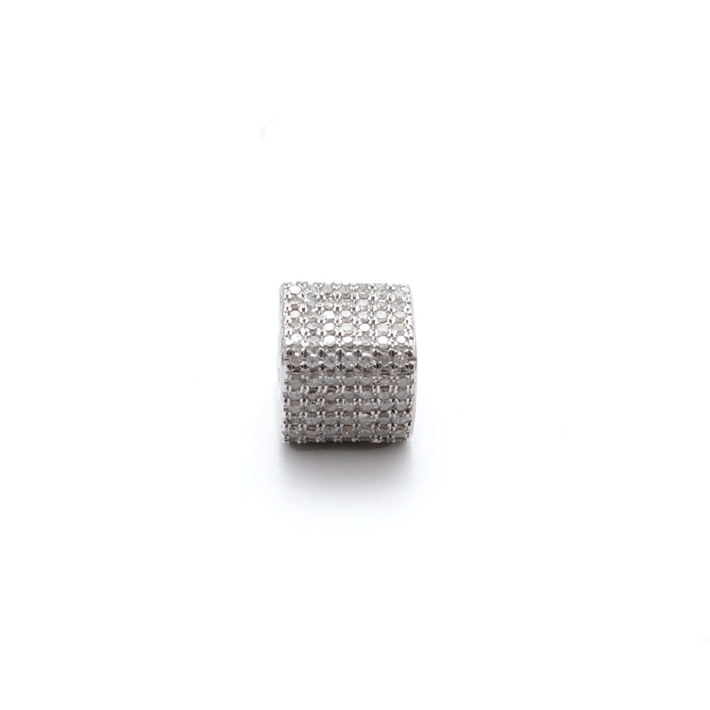 Silver Diamond Ruby & Sapphire Charm Spacer Beads – DIY Jewelry Craft