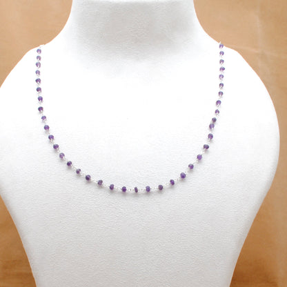 Multi-Stone Sterling Silver Bracelet with Amethyst, Moonstone & More - Kanika Creations - Kanika Creations