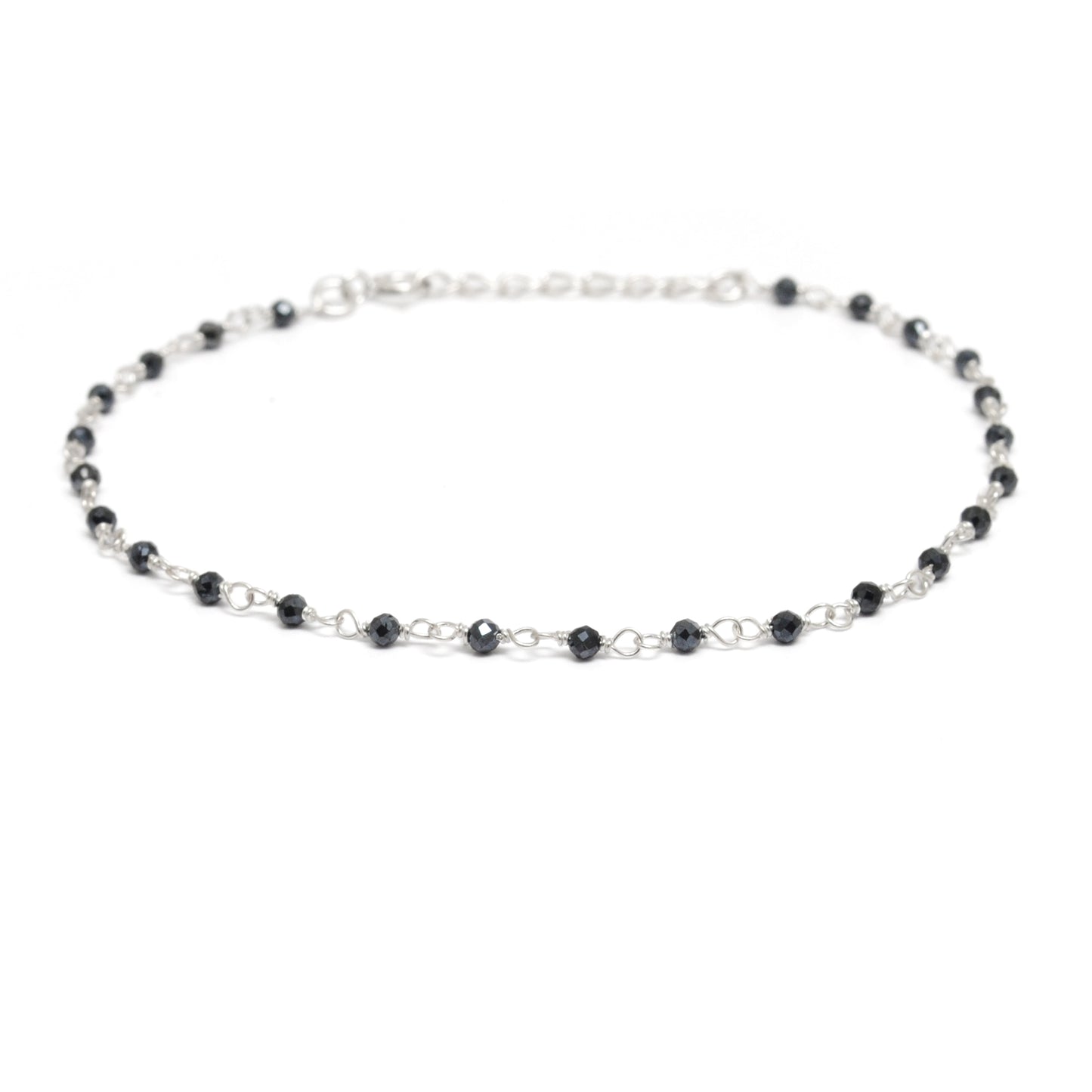 925 Sterling Silver Garnet, Pearl & Multi Gemstone Rosary Beaded Necklace - Kanika Creations