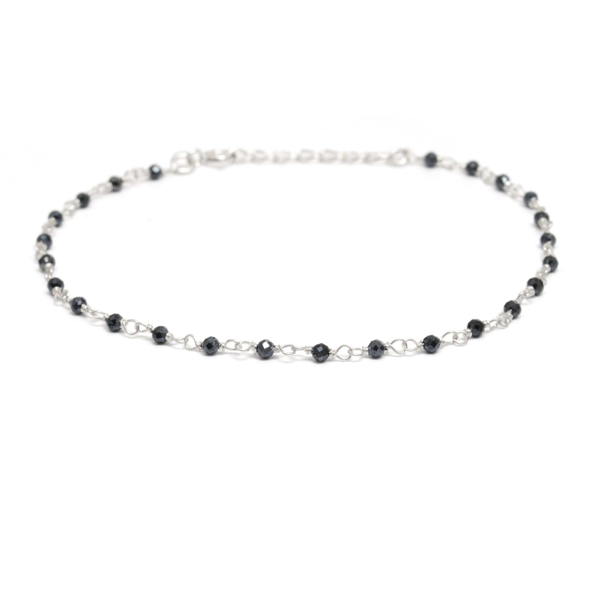 925 Sterling Silver Garnet, Pearl & Multi Gemstone Rosary Beaded Necklace - Kanika Creations