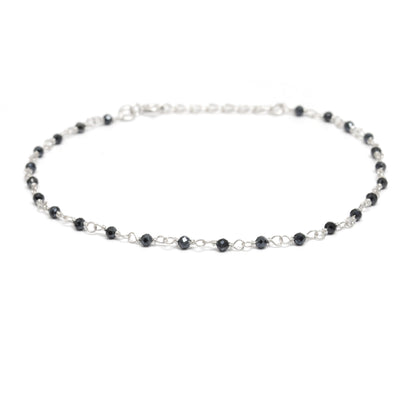 925 Sterling Silver Garnet, Pearl & Multi Gemstone Rosary Beaded Necklace - Kanika Creations