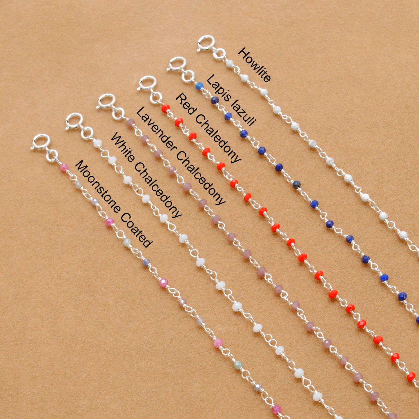 925 Sterling Silver Multi-Gemstone Beaded Bracelet | Kanika Creations - Kanika Creations
