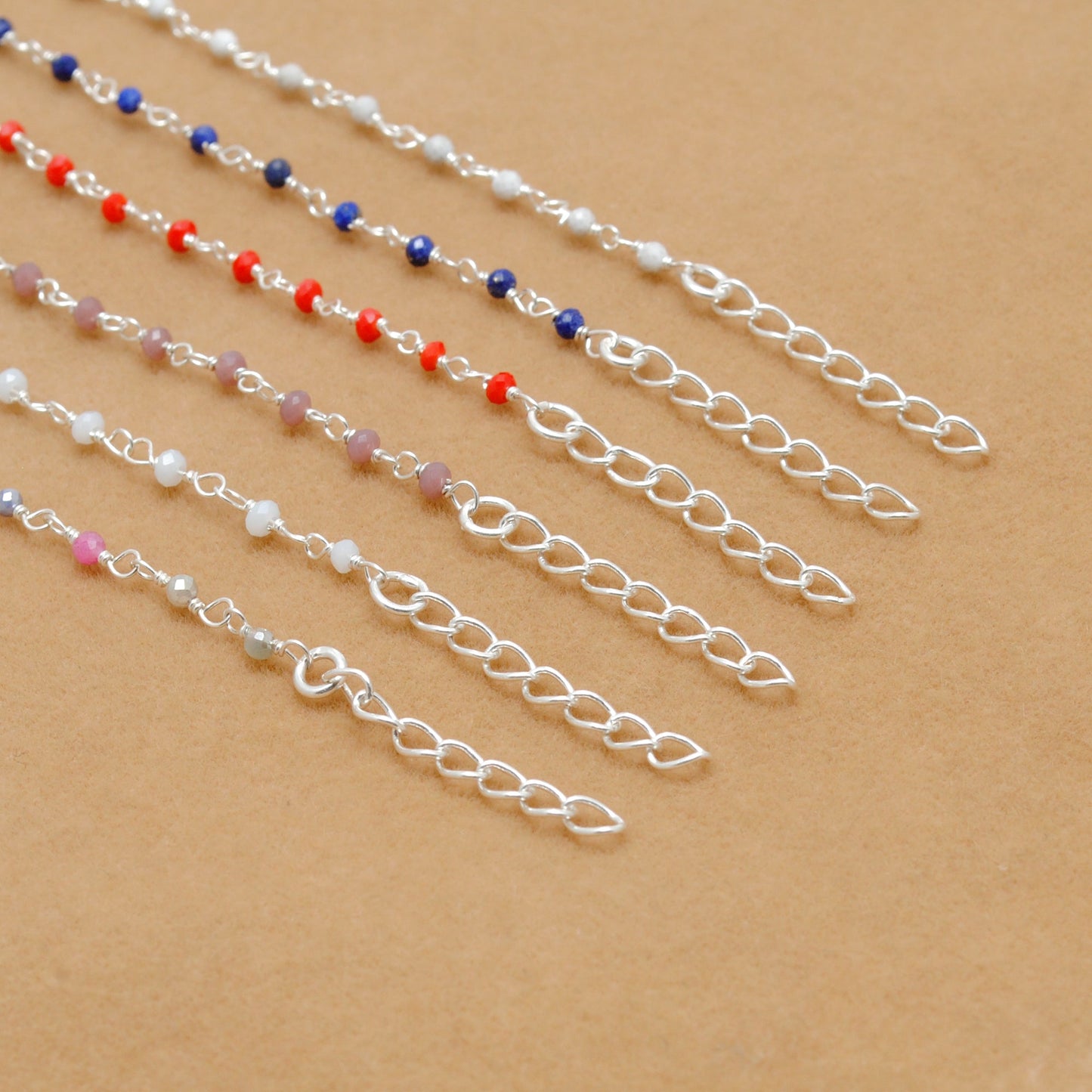 925 Sterling Silver Multi-Gemstone Beaded Bracelet | Kanika Creations - Kanika Creations
