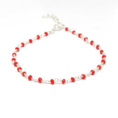 925 Sterling Silver Multi-Gemstone Beaded Bracelet | Kanika Creations - Kanika Creations