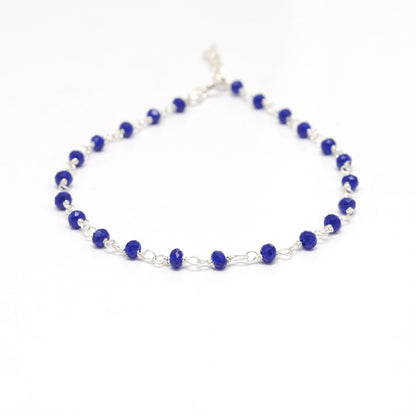 Multi-Stone Sterling Silver Bracelet with Amethyst, Moonstone & More - Kanika Creations - Kanika Creations