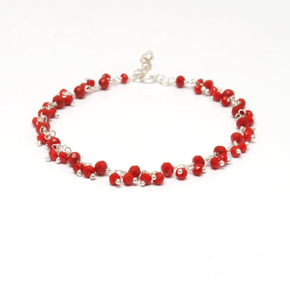 925 Sterling Silver Multi-Gemstone Beaded Necklace – Moonstone, Chalcedony & More - Kanika Creations