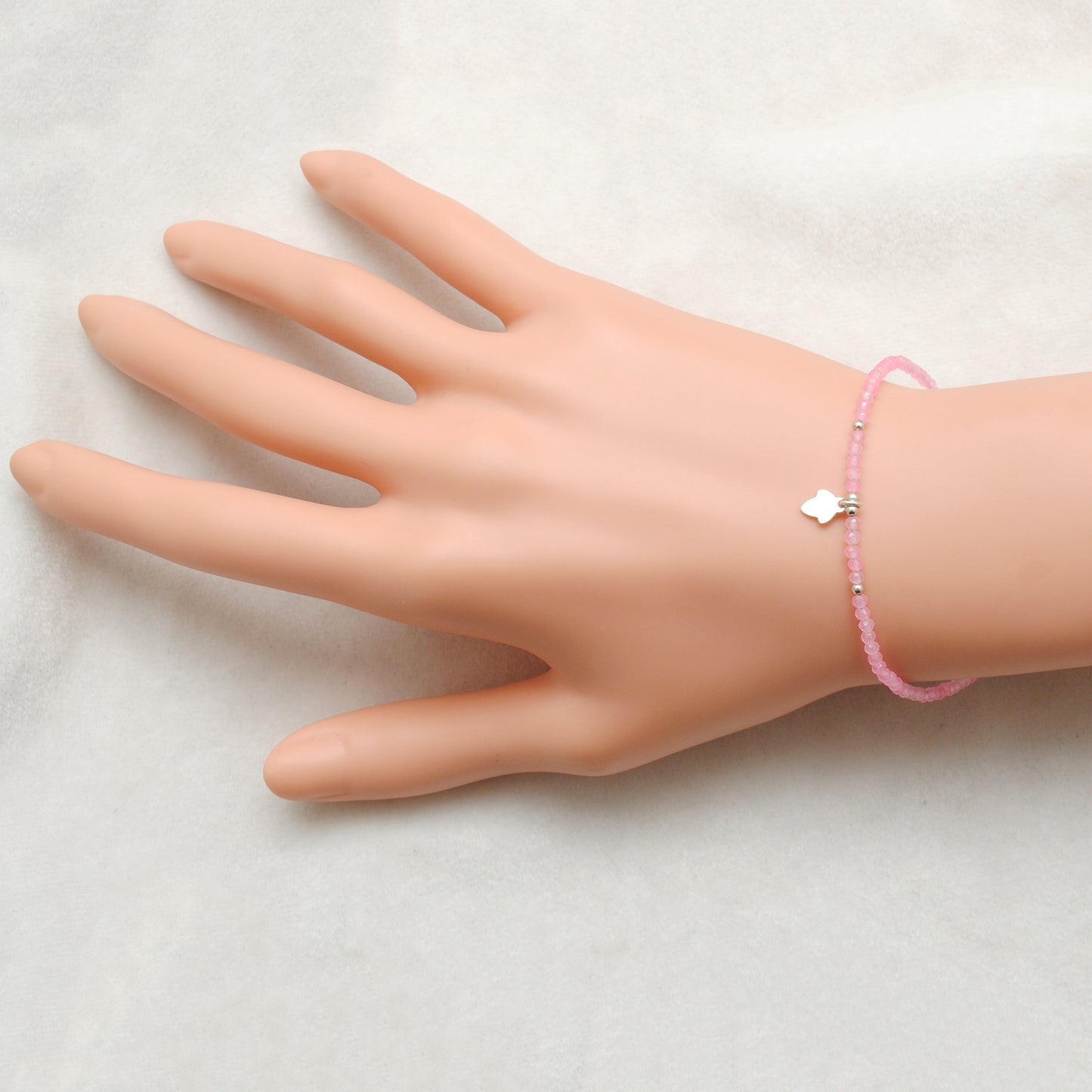 Pink Chalcedony Bracelet Christmas Gift