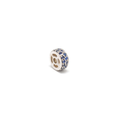 Tsavorite Ruby Diamond Sapphire Eternity Rondelle Wheel Spacer Bead Charm 1pc