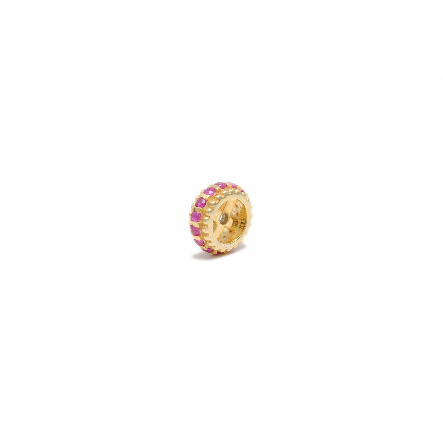 Gemstone Rondelle Spacers Tsavorite Ruby Sapphire Diamond Jewelry Making Findings Beads
