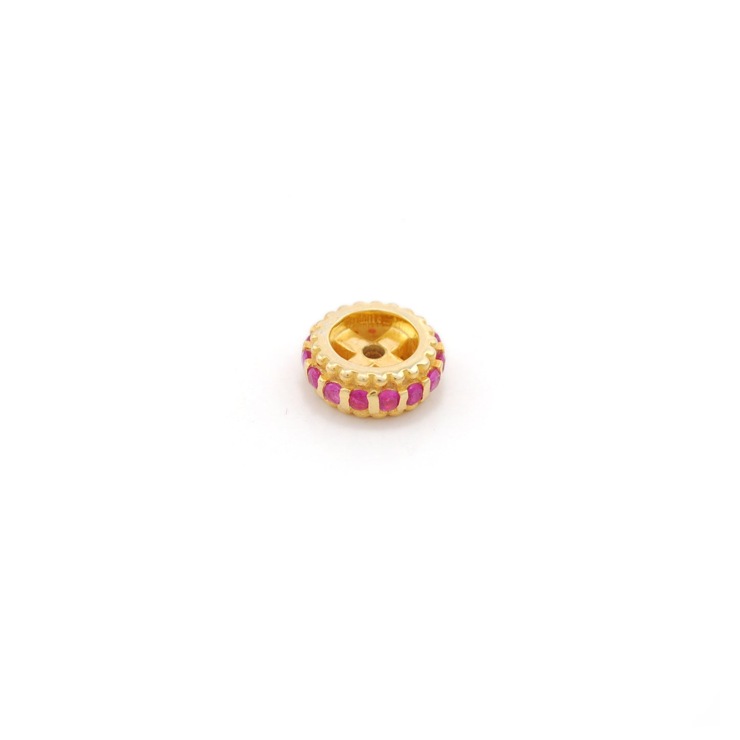 Gemstone Rondelle Spacers Tsavorite Ruby Sapphire Diamond Jewelry Making Findings Beads