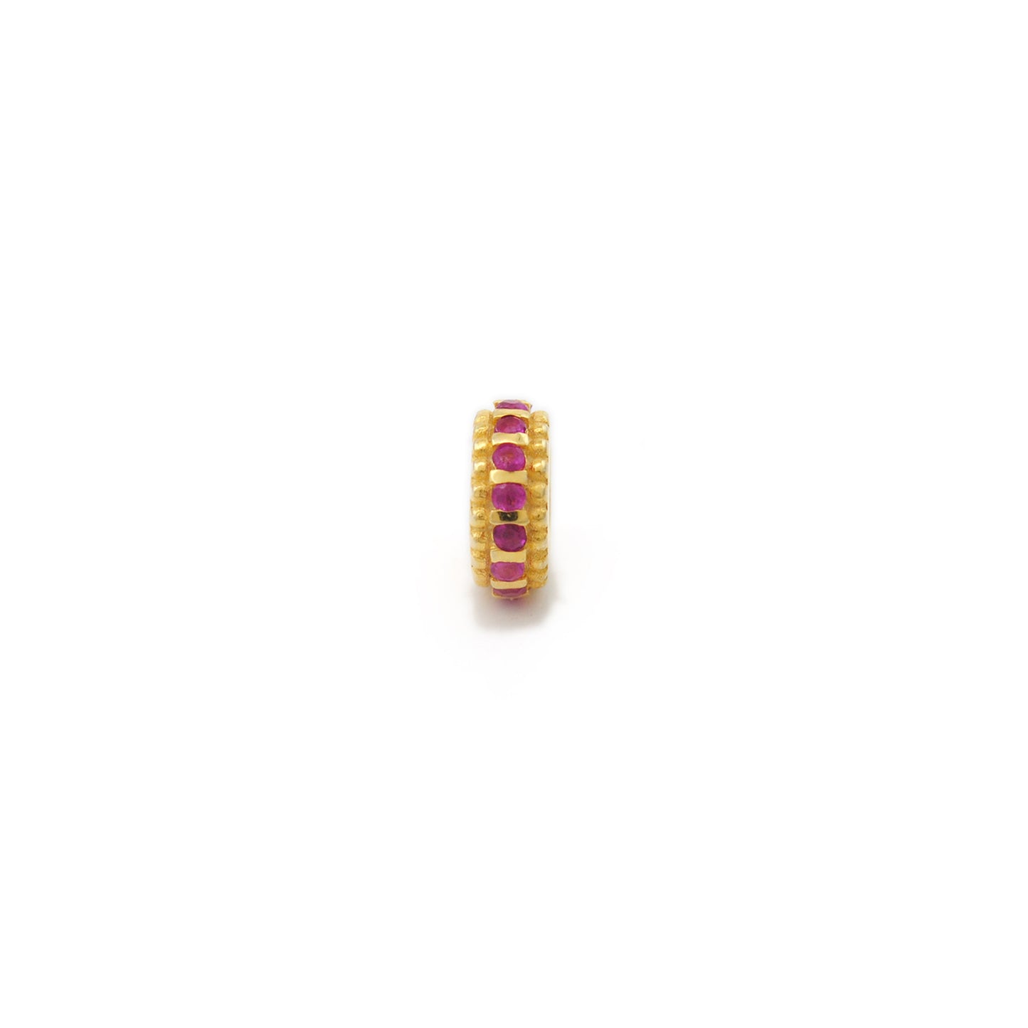 Gemstone Rondelle Spacers Tsavorite Ruby Sapphire Diamond Jewelry Making Findings Beads