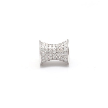 Sterling Silver Diamond Ruby Spacer Beads – DIY Jewelry Craft