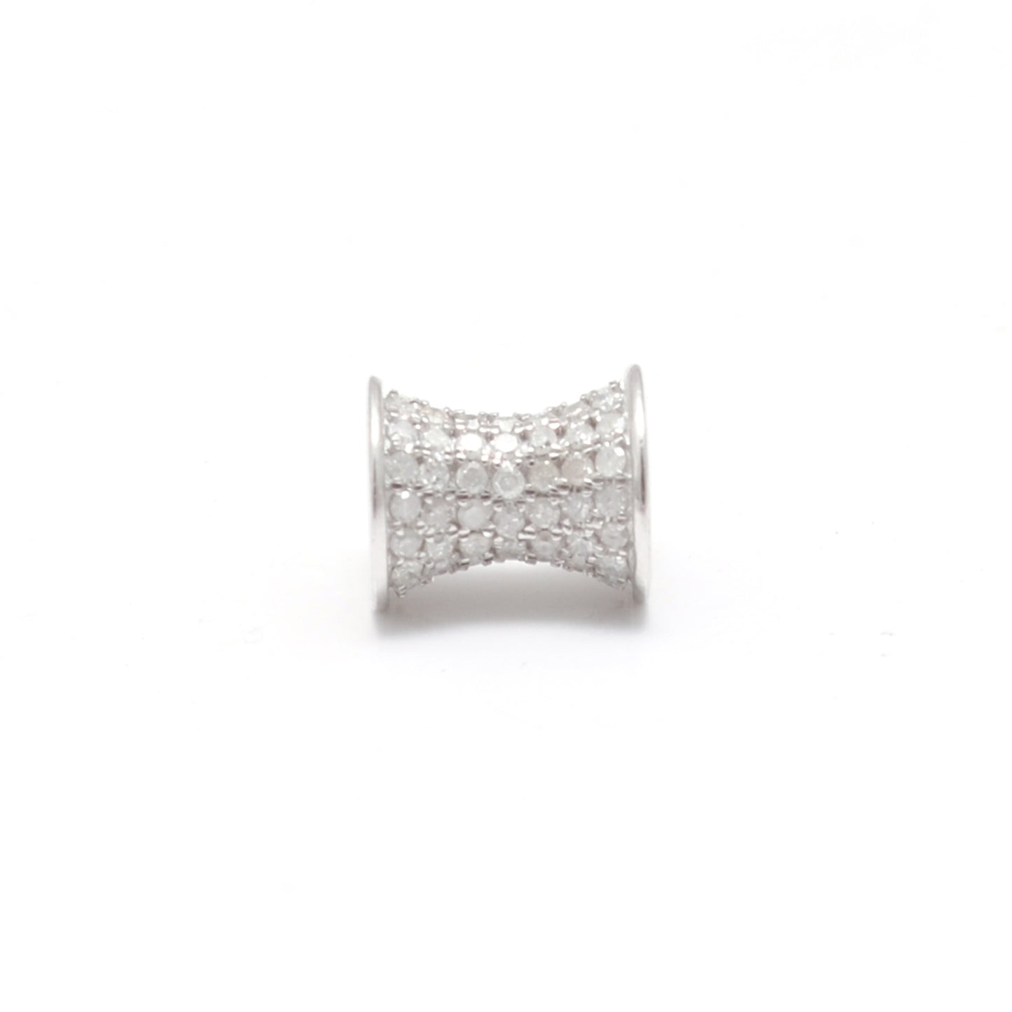 Sterling Silver Diamond Ruby Spacer Beads – DIY Jewelry Craft