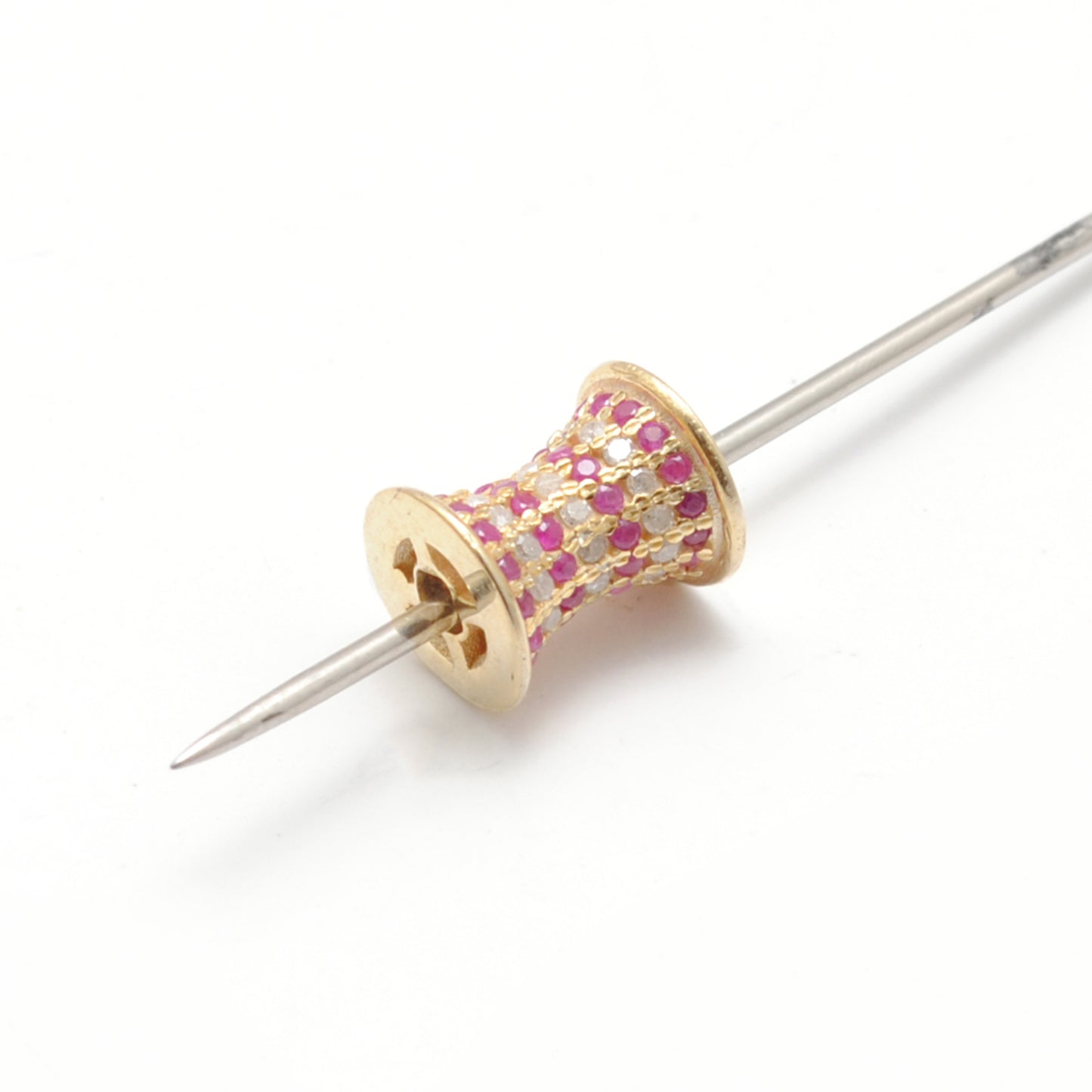 Sterling Silver Diamond Ruby Spacer Beads – DIY Jewelry Craft
