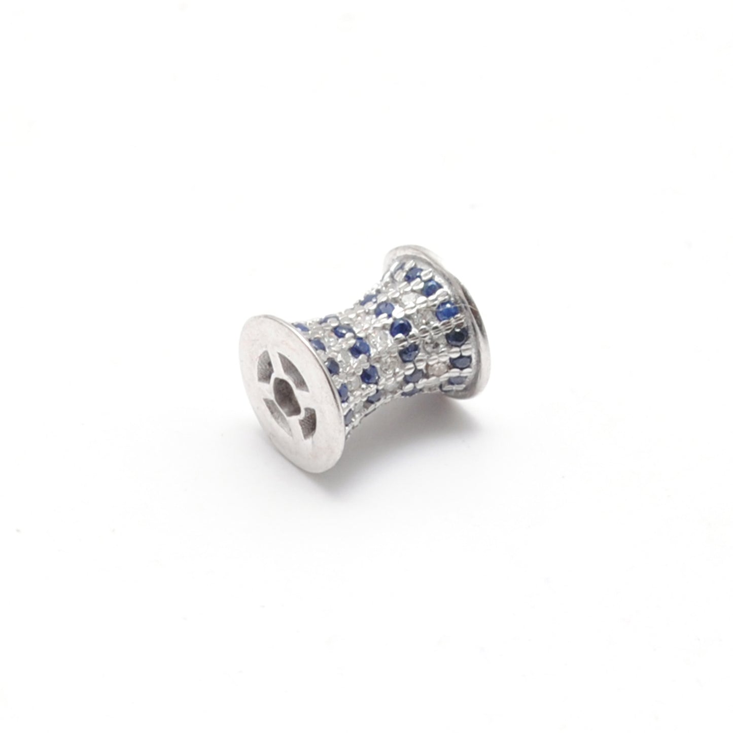 Sterling Silver Diamond Ruby Spacer Beads – DIY Jewelry Craft
