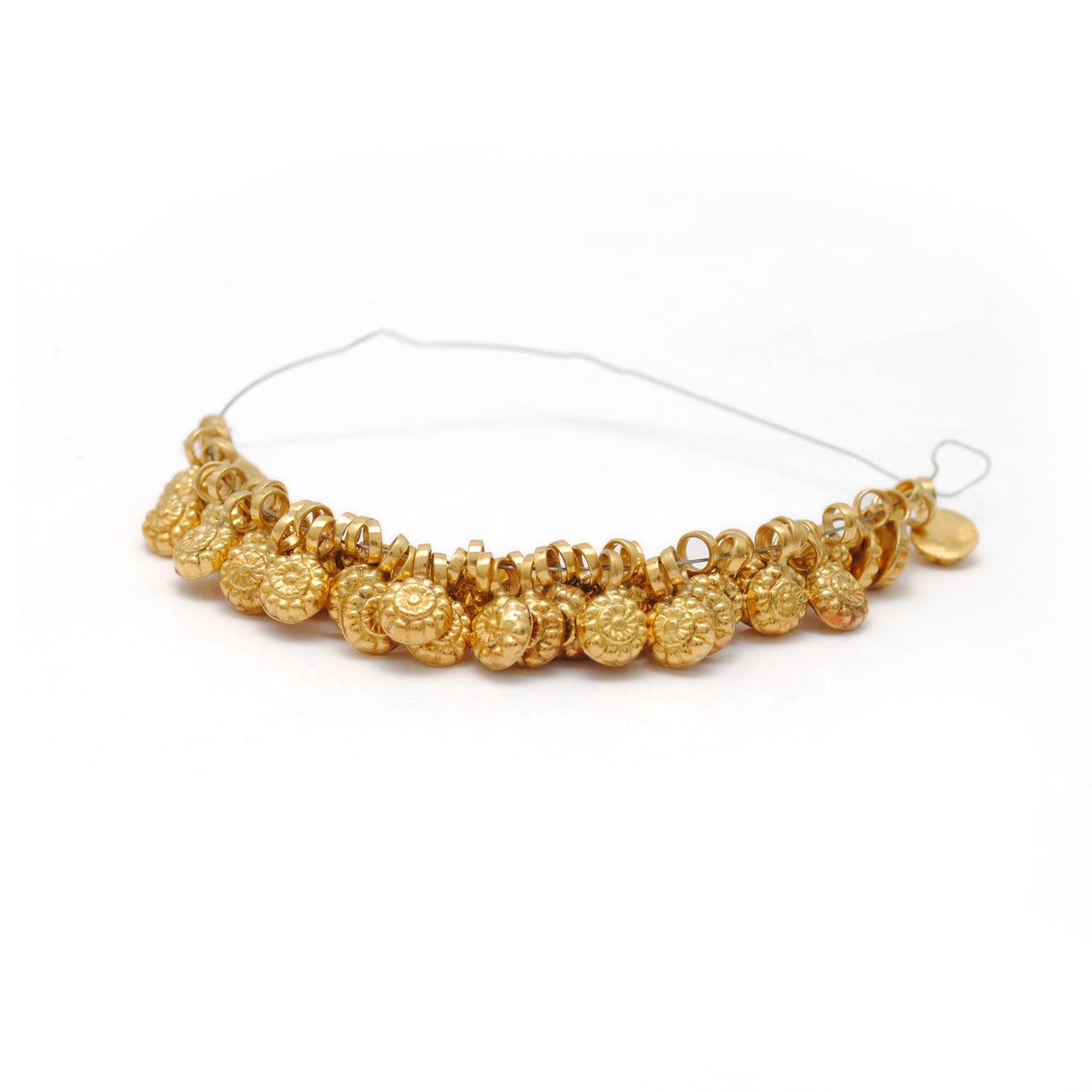 Solid 18k Gold Flower Charm Pendant