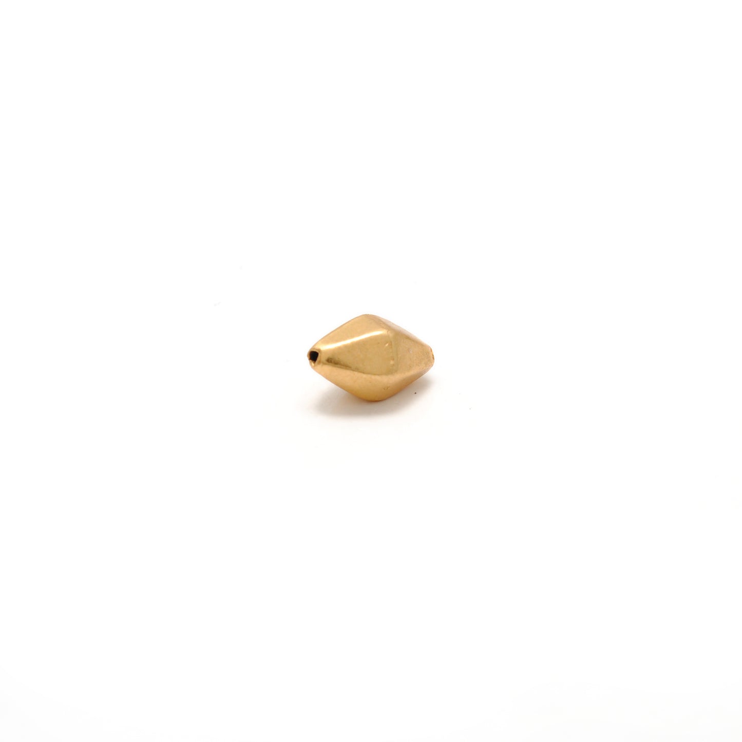 18k Solid Yellow Gold Fancy Spacer Findings Beads 9x6mm