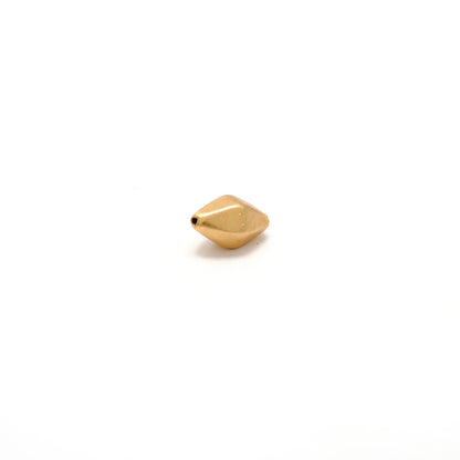 18k Solid Yellow Gold Fancy Spacer Findings Beads 9x6mm