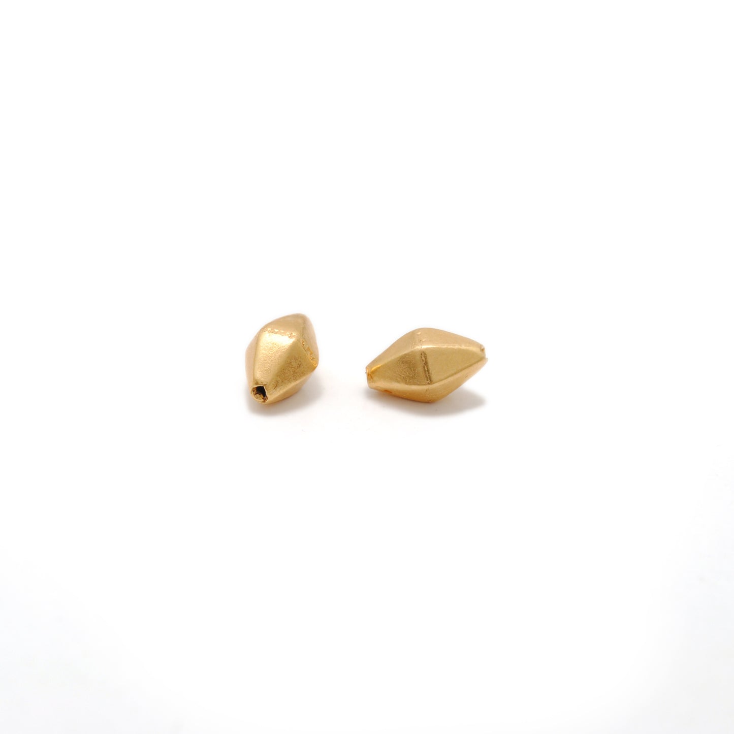 18k Solid Yellow Gold Fancy Spacer Findings Beads 9x6mm