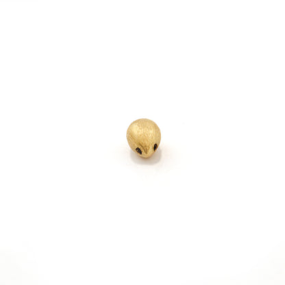 Solid 18K Yellow Gold Teardrop Spacer Beads, Minimalist Jewelry Making Supply 1pc