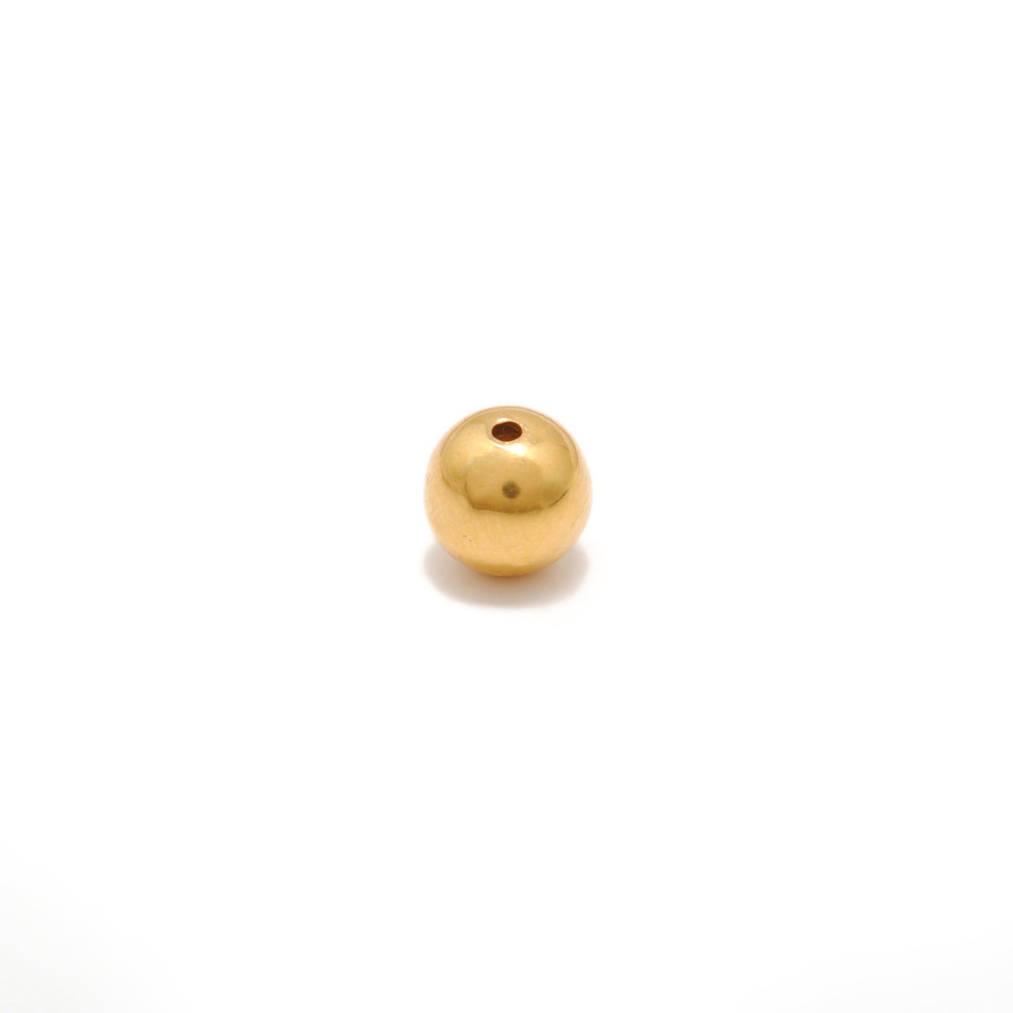 9mm Solid 18k Gold Round Ball Beads DIY Craft For Necklace Bracelet