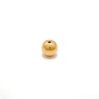 9mm Solid 18k Gold Round Ball Beads DIY Craft For Necklace Bracelet