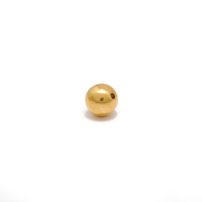 9mm Solid 18k Gold Round Ball Beads DIY Craft For Necklace Bracelet