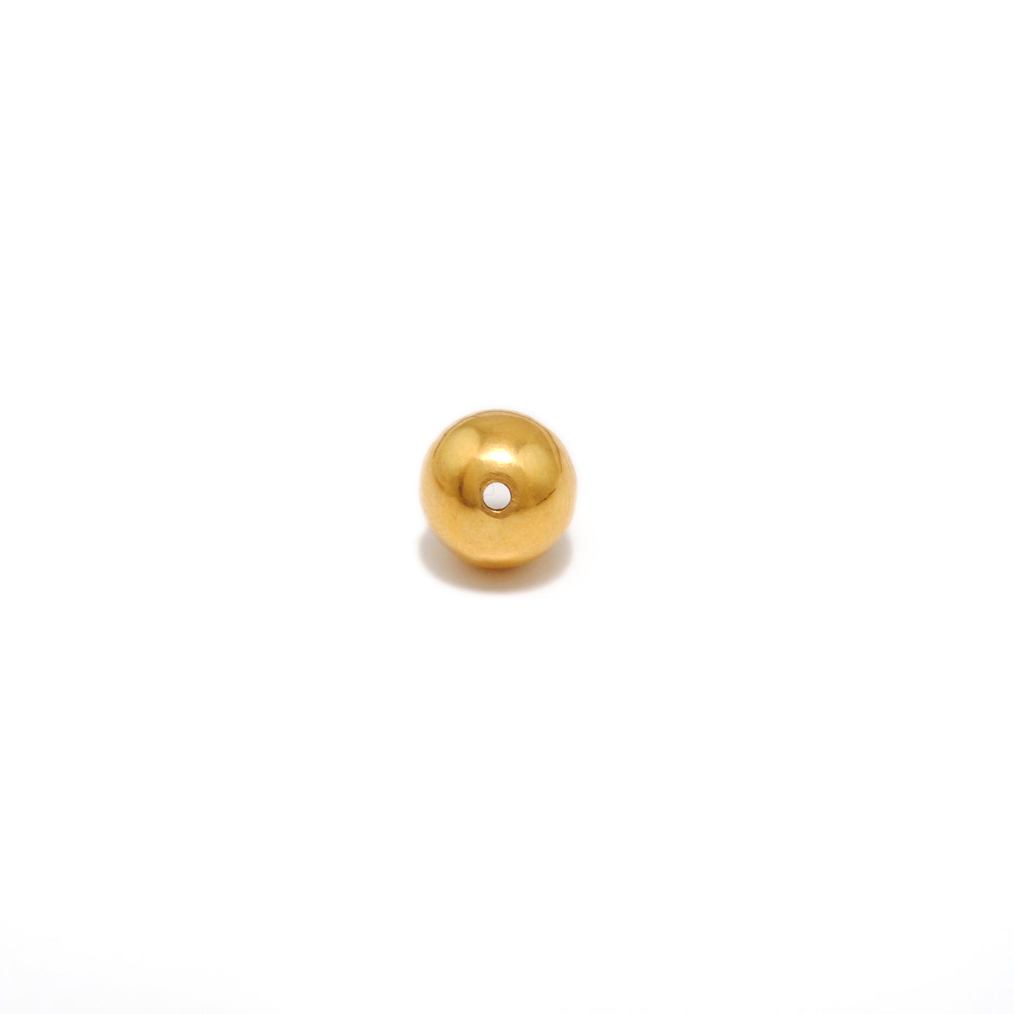 9mm Solid 18k Gold Round Ball Beads DIY Craft For Necklace Bracelet
