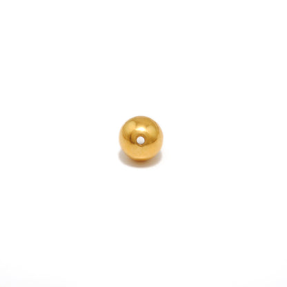 9mm Solid 18k Gold Round Ball Beads DIY Craft For Necklace Bracelet