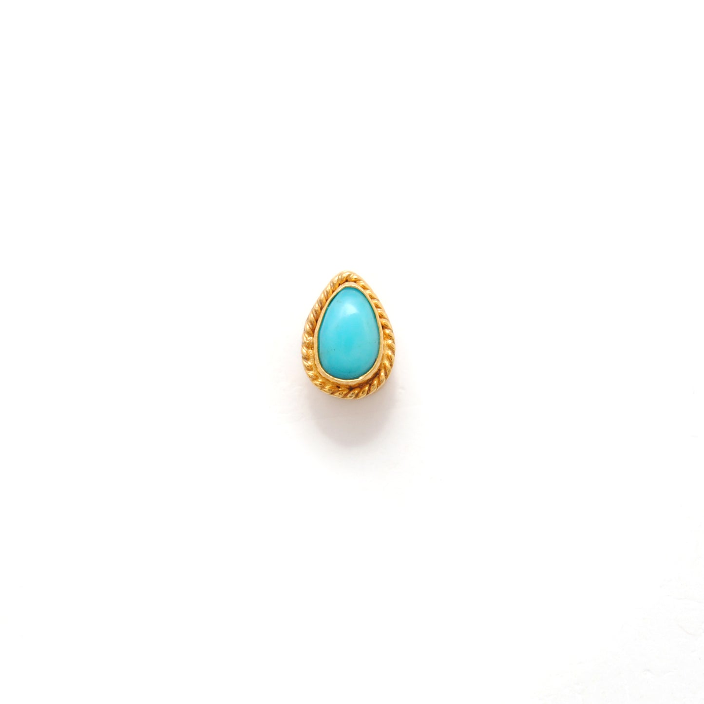 18K solid gold spacer bead studded with stone, elegant jewelry finding for DIY craft, ideal for bracelets and necklaces