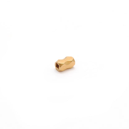 18K Solid Gold Beads Findings – DIY Jewelry Making for Necklace & Bracelet (Pack of 4)