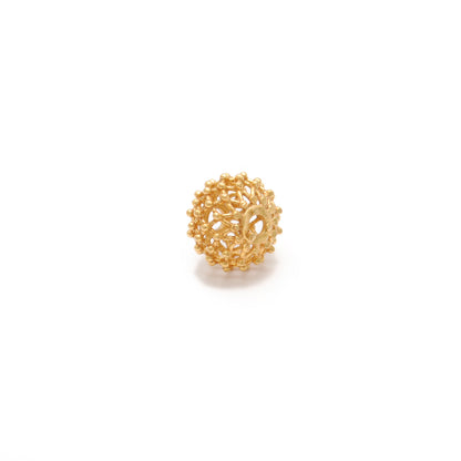 18k Gold Spacer Ball Beads Spike DIY For Making Bracelet Necklace 1pc