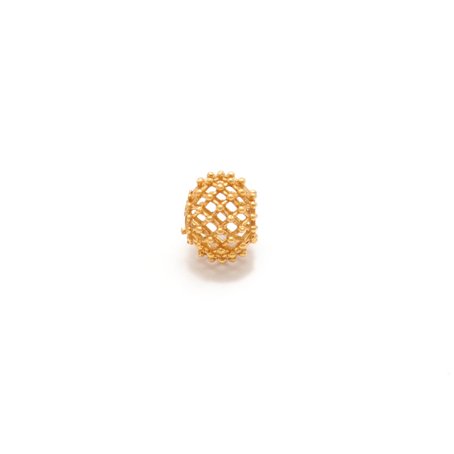 18k Gold Spacer Ball Beads Spike DIY For Making Bracelet Necklace 1pc