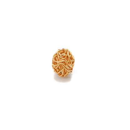 Wire Wrap 18k Gold Spacer Beads For Making DIY Craft Jewelry 1pc