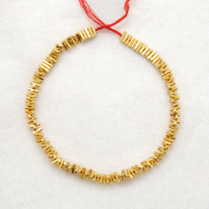 5mm Solid 18k Gold Spacer Beads DIY Craft Jewelry Pack Of 2 Pcs