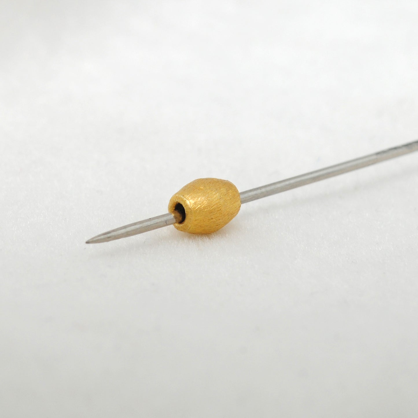 Solid 18K Yellow Gold Drum Spacer Bead – DIY Jewelry Making Supply (1pc)