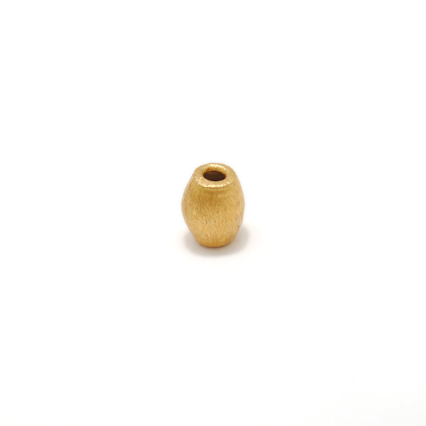 Solid 18K Yellow Gold Drum Spacer Bead – DIY Jewelry Making Supply (1pc)