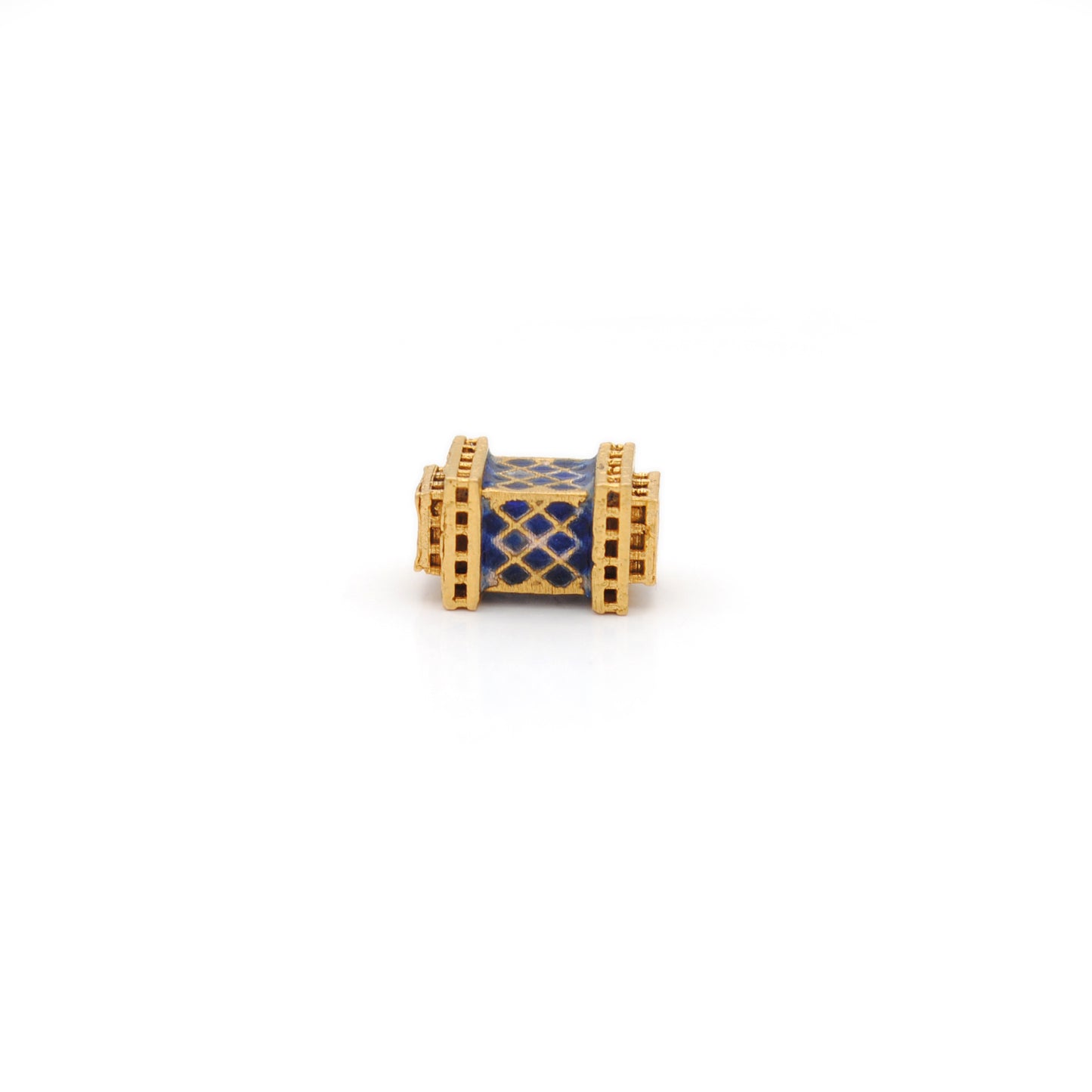 Rectangle 18K Solid Gold Beads DIY Bracelet Necklace Multi Color Enamel 1pc
