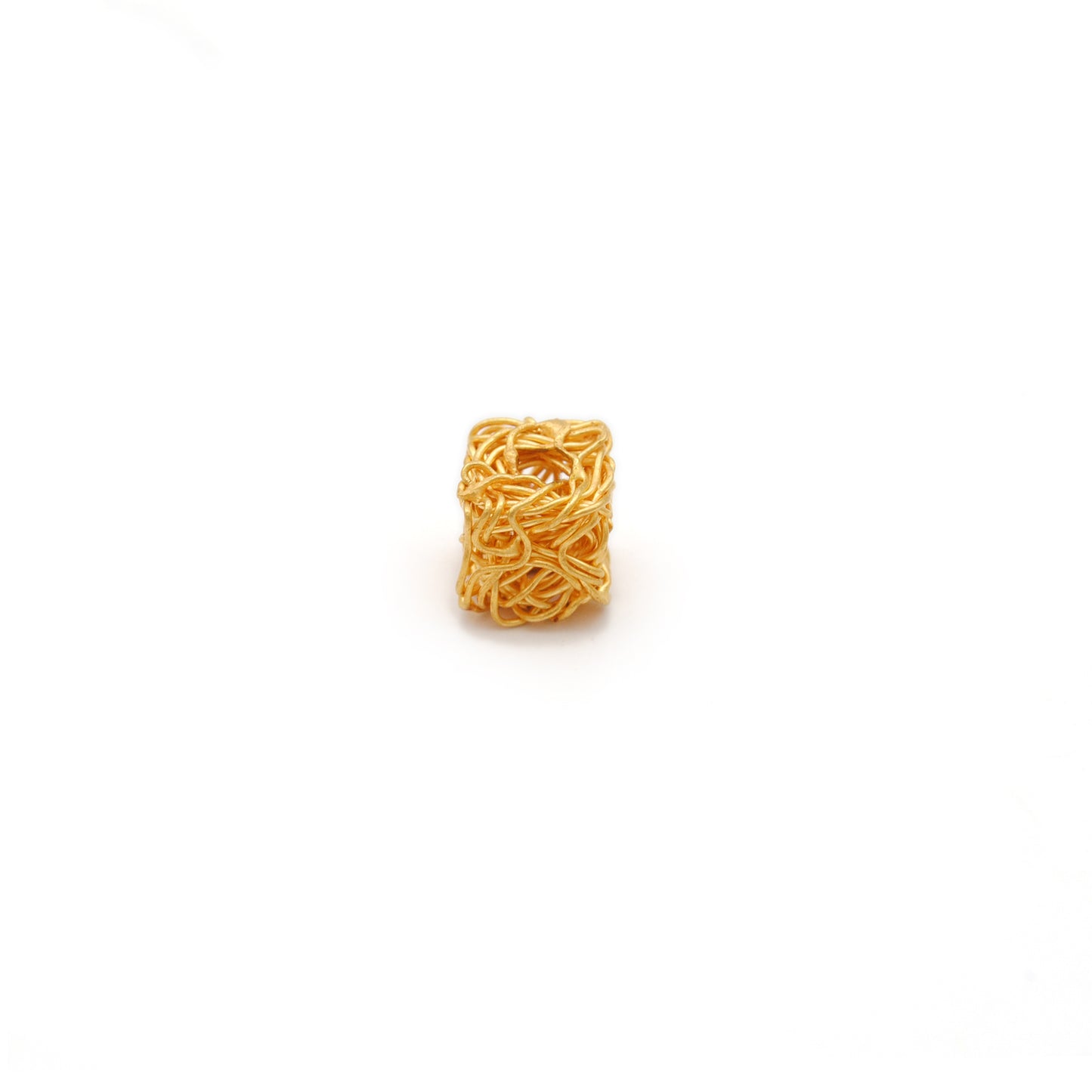 18K Yellow Gold Cube Spacer Beads – Perfect for Wire Wrap Jewelry DIY