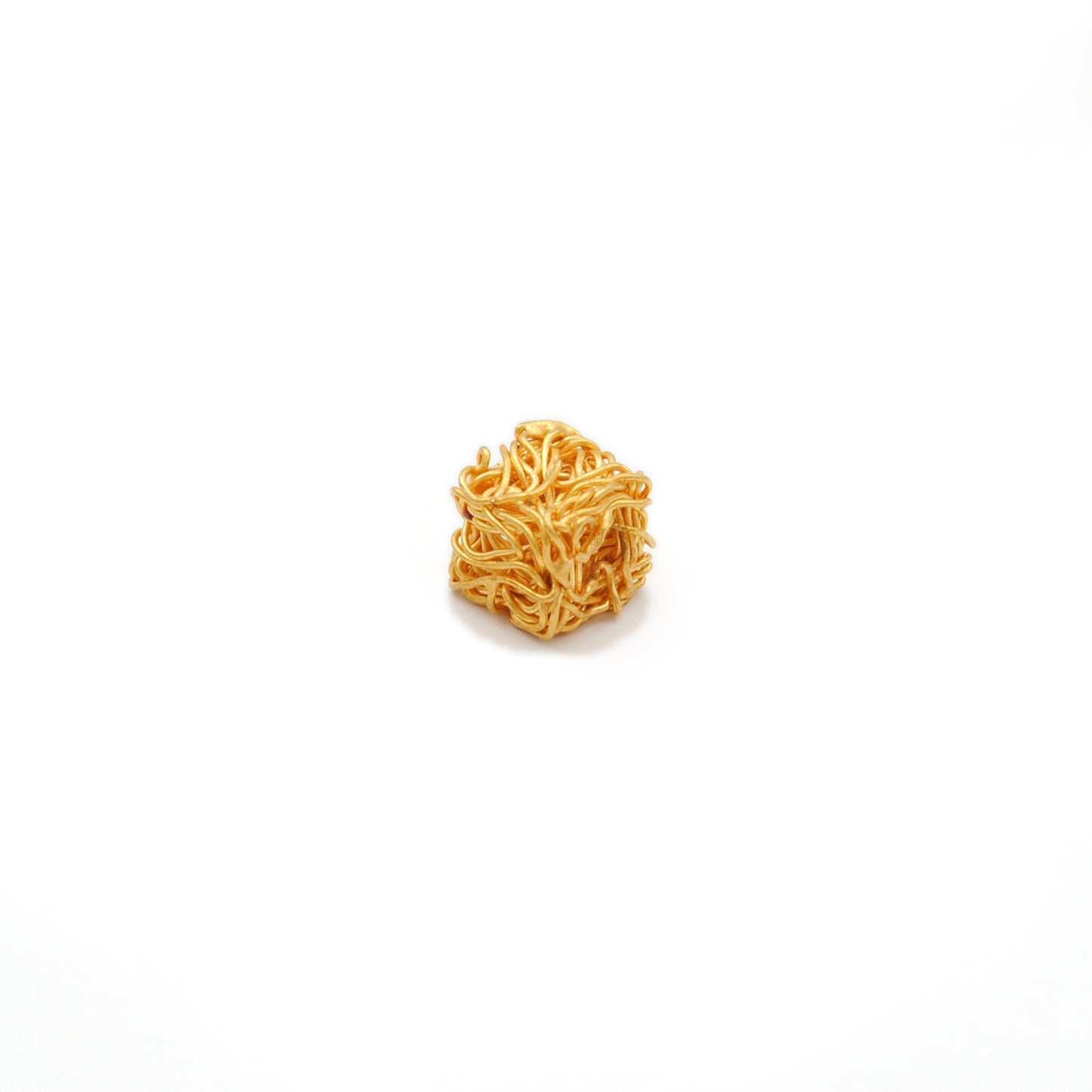 18K Yellow Gold Cube Spacer Beads – Perfect for Wire Wrap Jewelry DIY