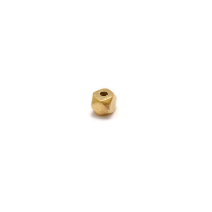 3.5mm 18k Solid Gold Beads Findings For DIY Jewelry Pack Of 2 Pcs