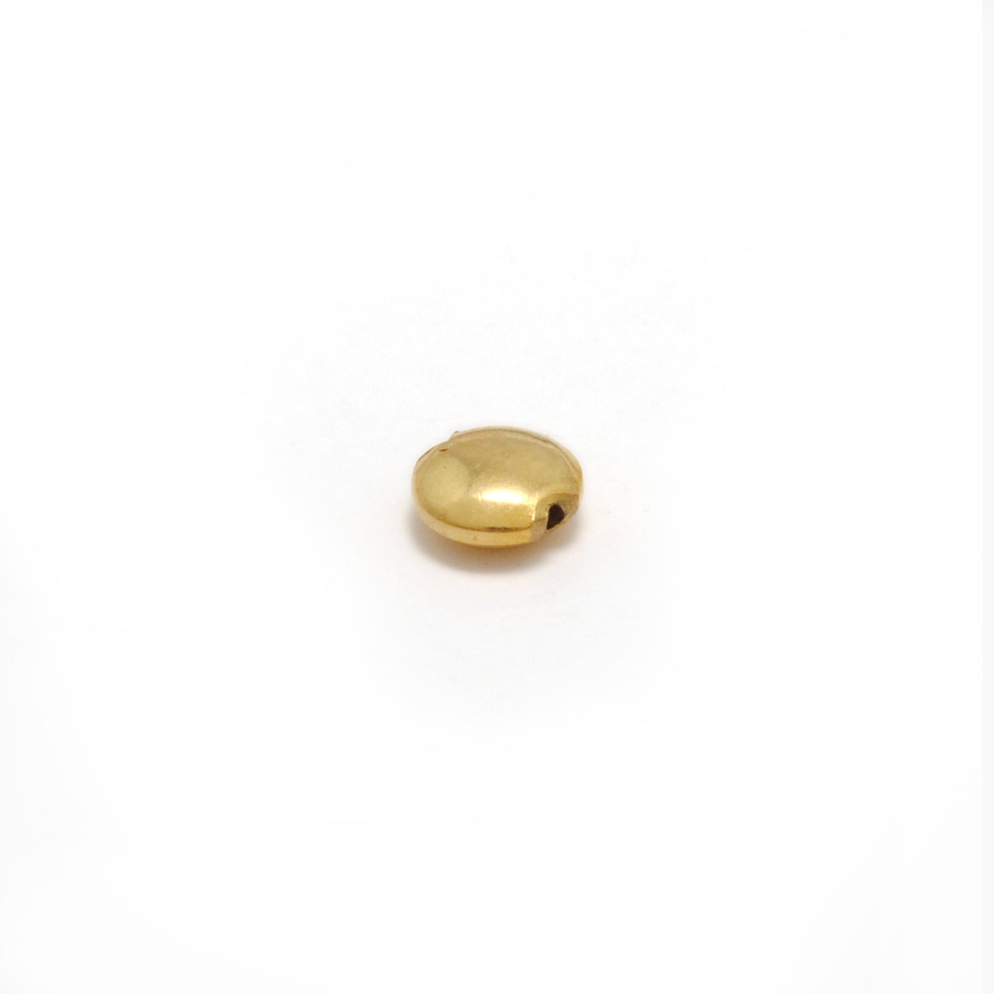 4mm 18k Solid Gold Round Spacer Beads Finding For Jewelry Pack Of 2 Pcs
