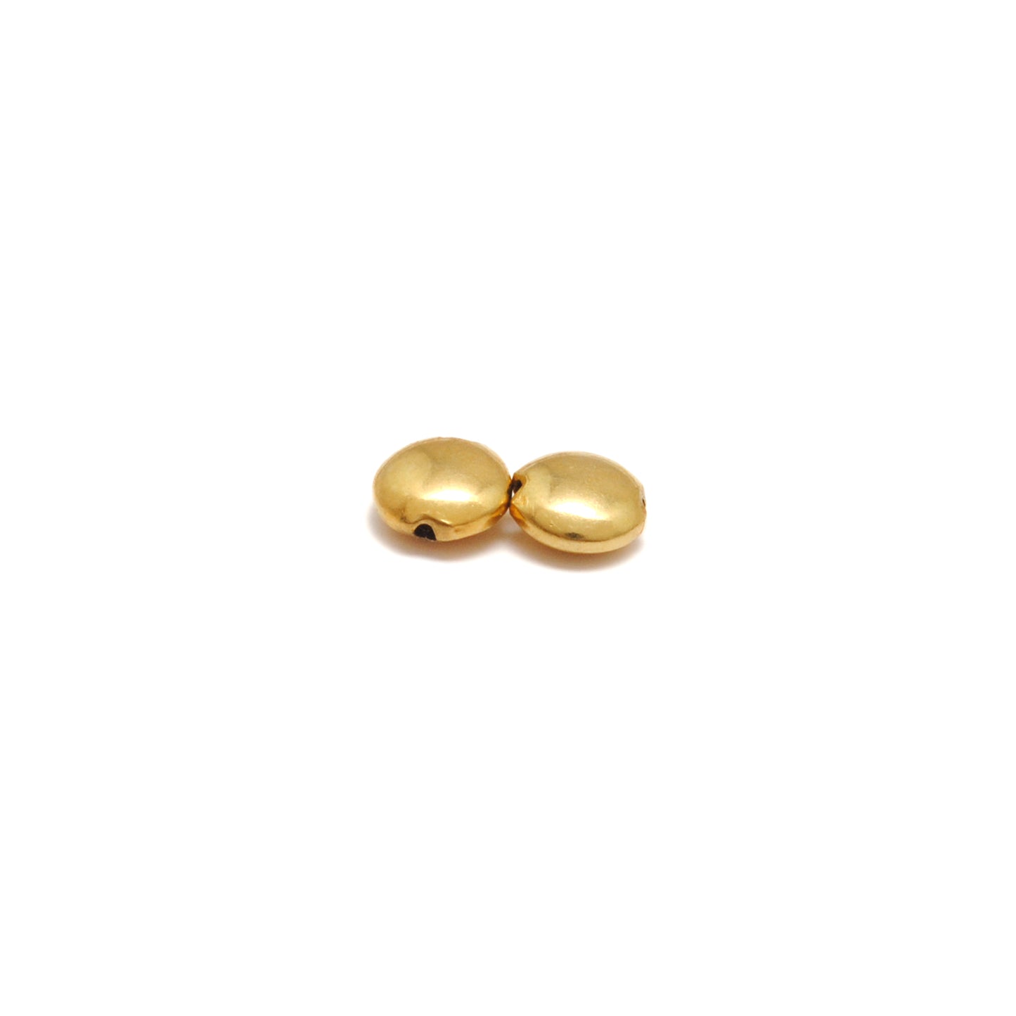 4mm 18k Solid Gold Round Spacer Beads Finding For Jewelry Pack Of 2 Pcs