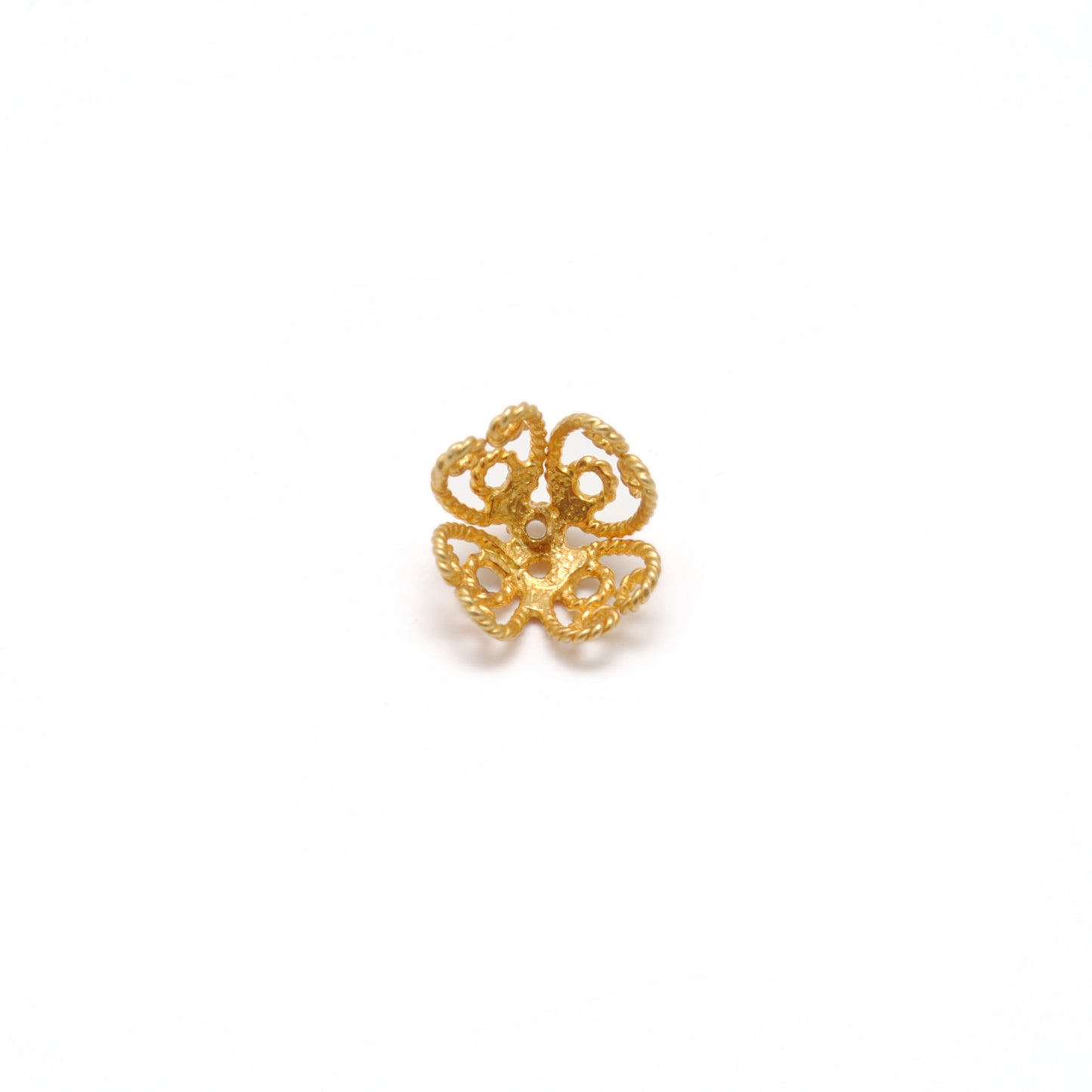 18k Gold Spacer Bead Cap Jewelry Making Finding